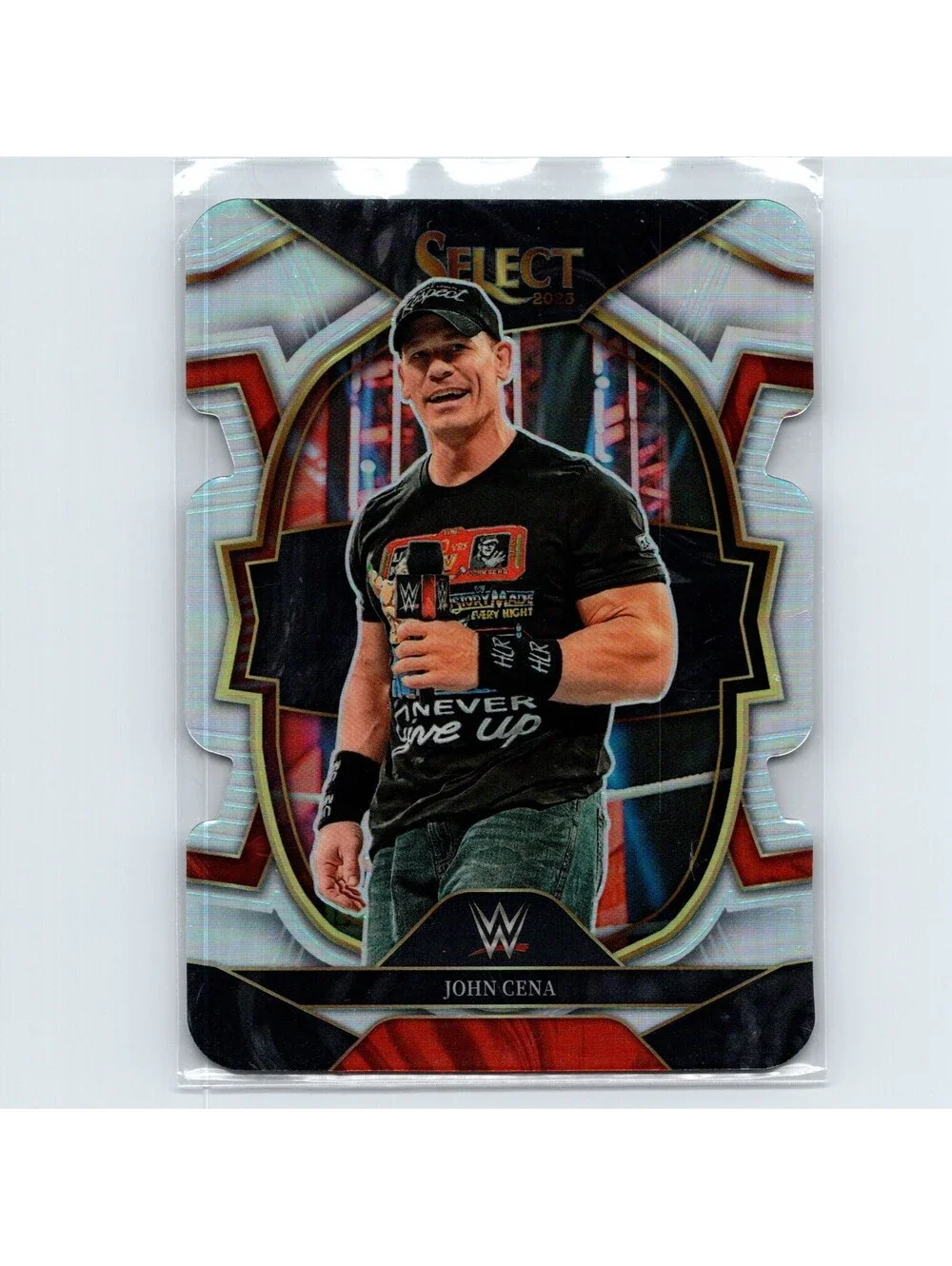 2023 Panini Select WWE John Cena #79 Silver Die-Cut
